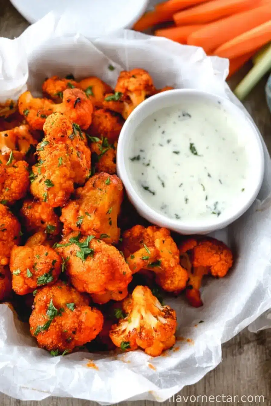 Baked Buffalo Cauliflower Bites