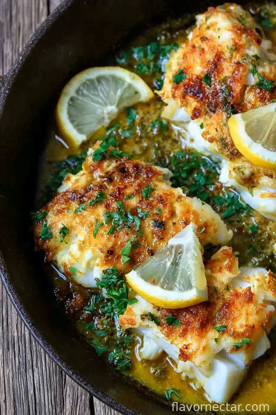Baked Cod Recipe with Lemon and Garlic