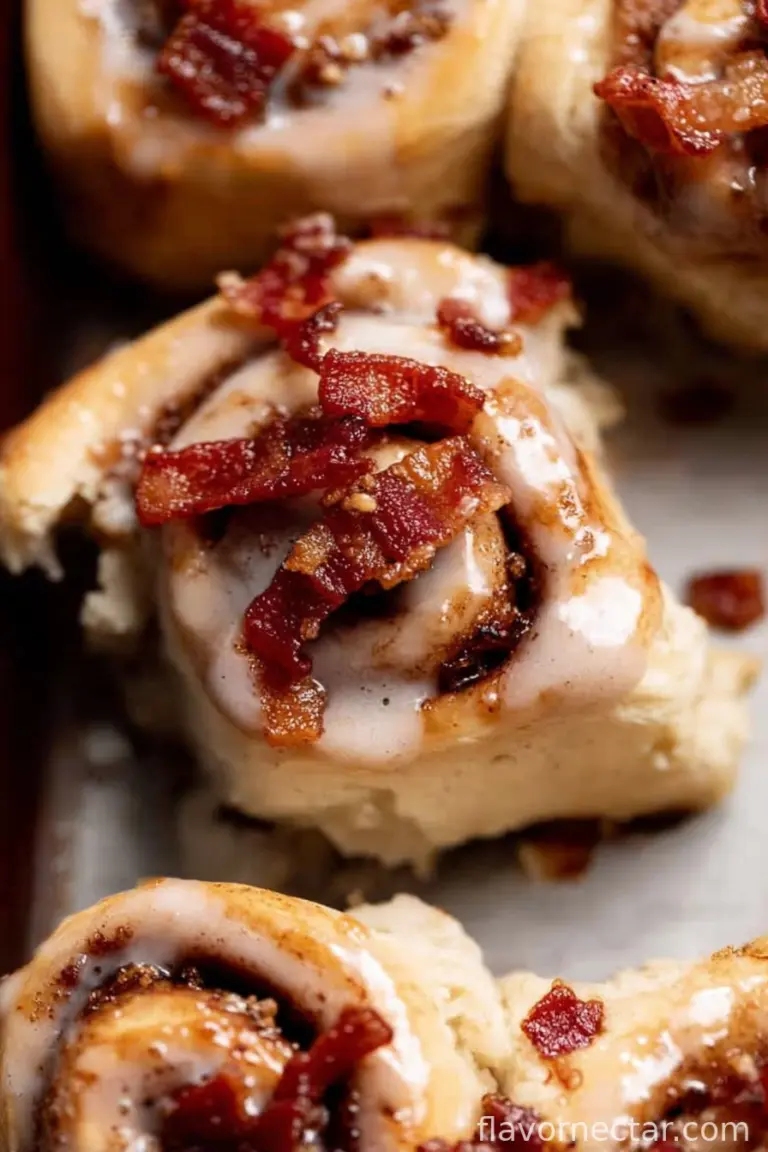 Bourbon Maple Bacon Cinnamon Rolls