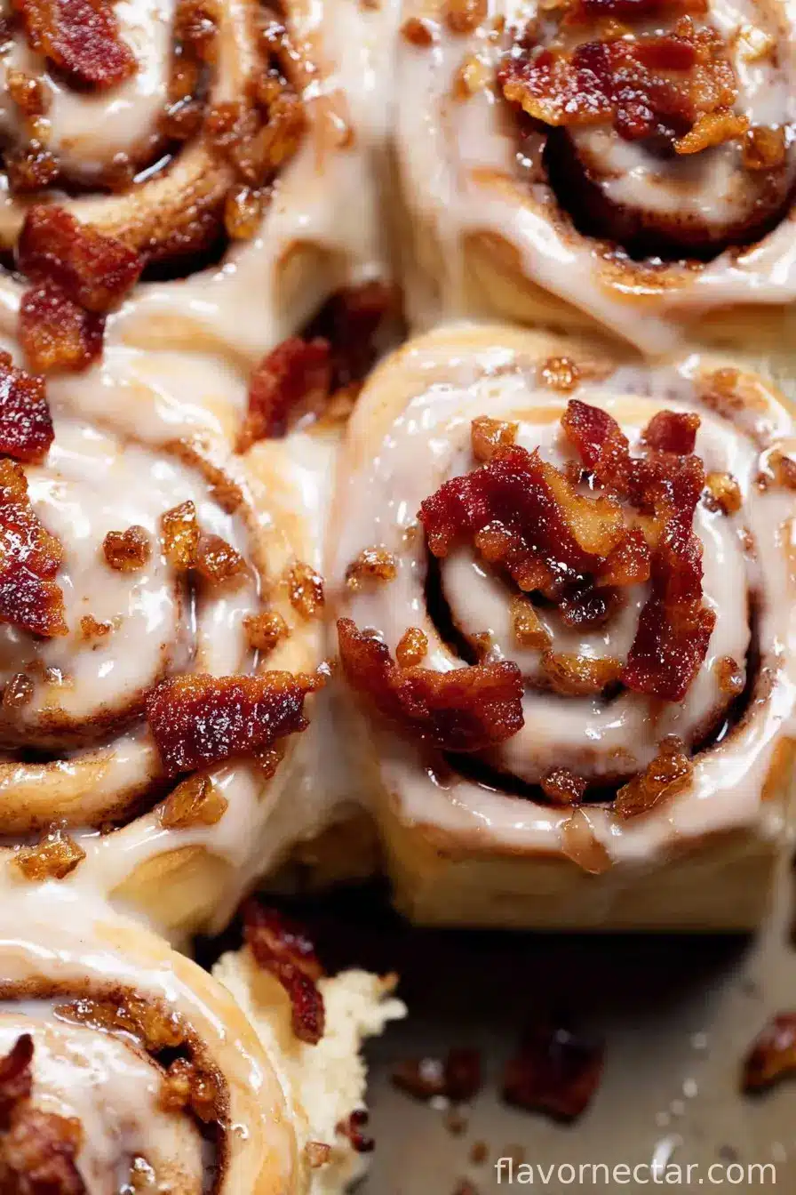 Bourbon Maple Bacon Cinnamon Rolls