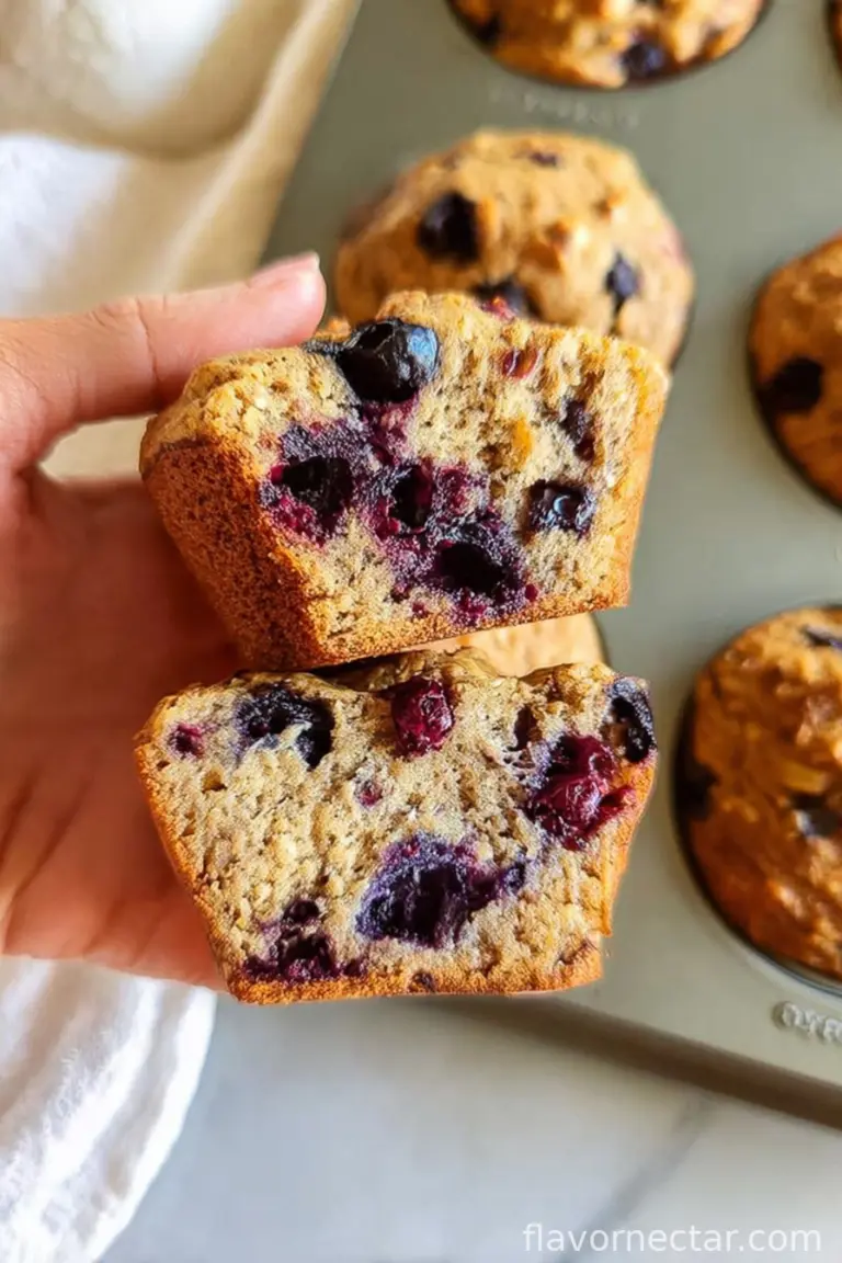 Cottage Cheese Blueberry Muffins