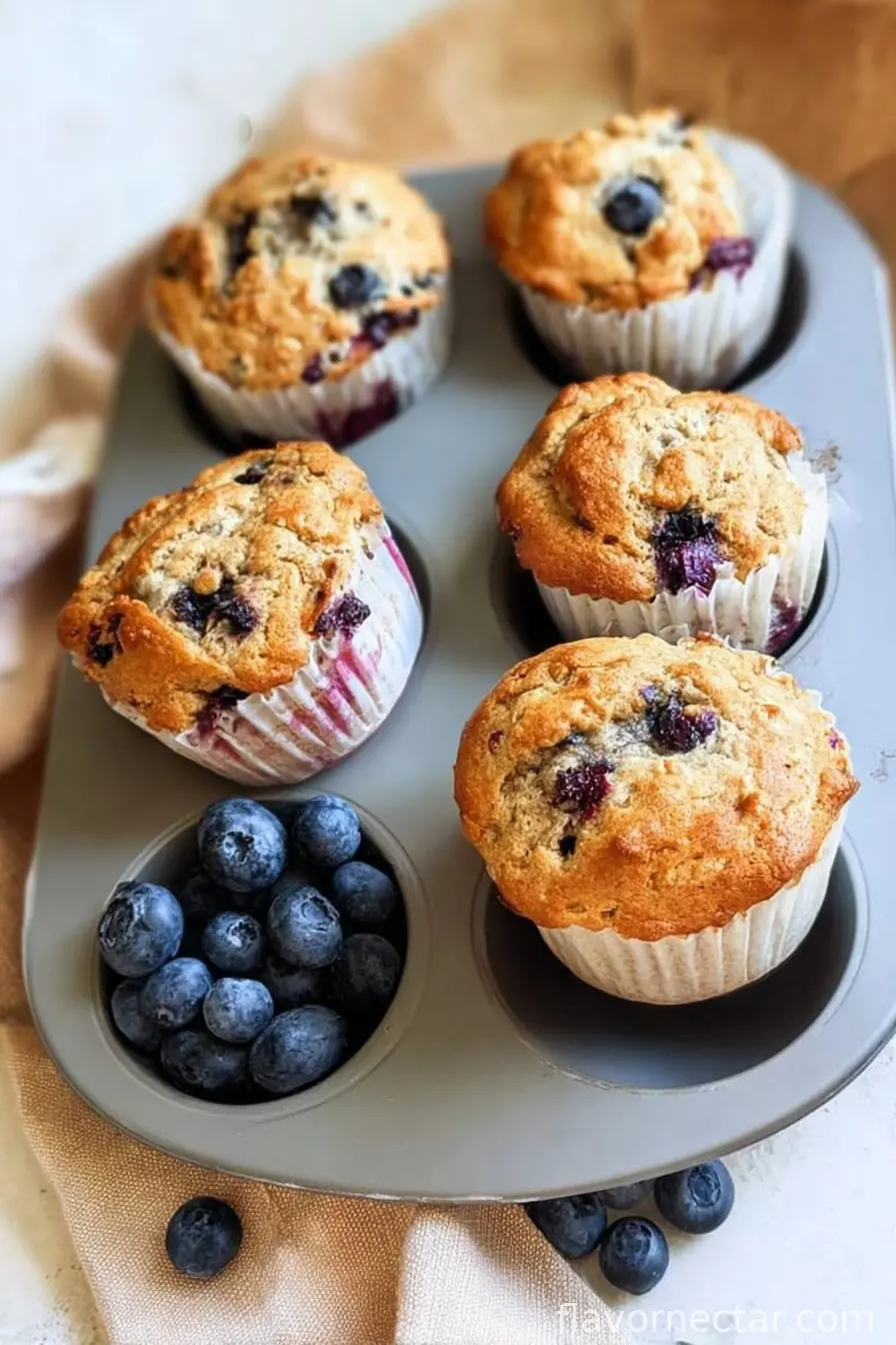 Cottage Cheese Blueberry Muffins