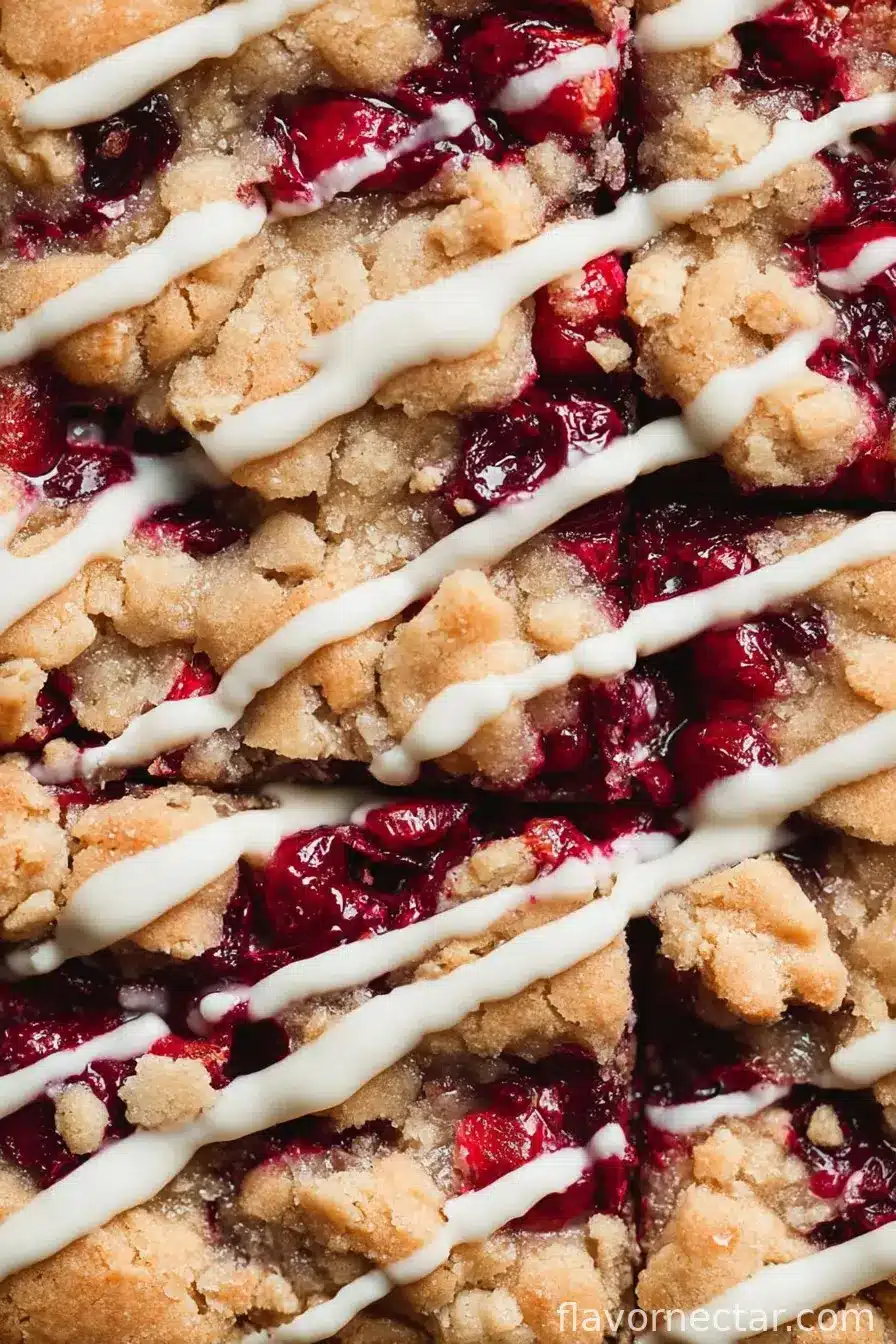 Cranberry Crumble Bars