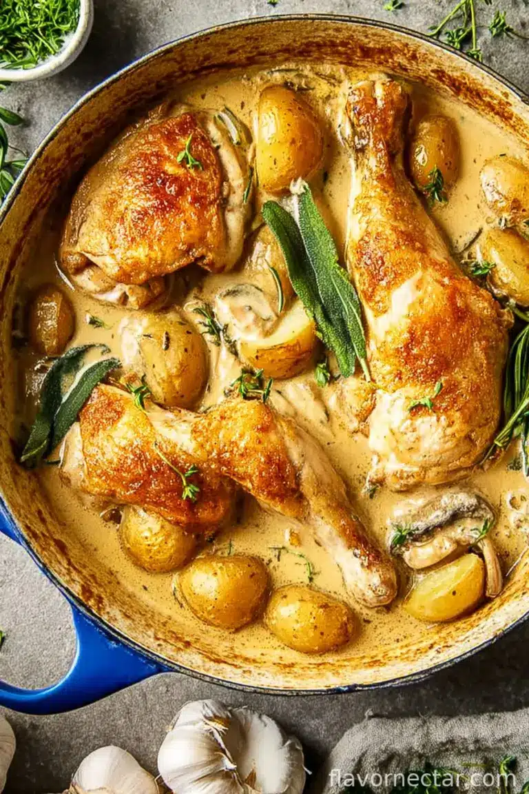 Creamy Tarragon Chicken and Potatoes