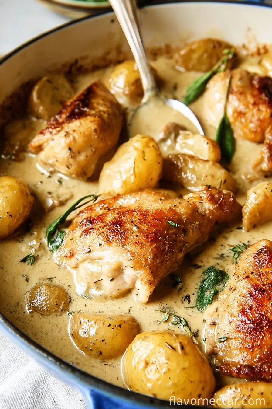Creamy Tarragon Chicken and Potatoes