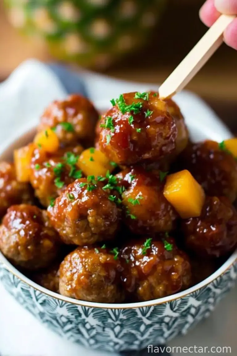 Crock Pot Hawaiian Meatballs