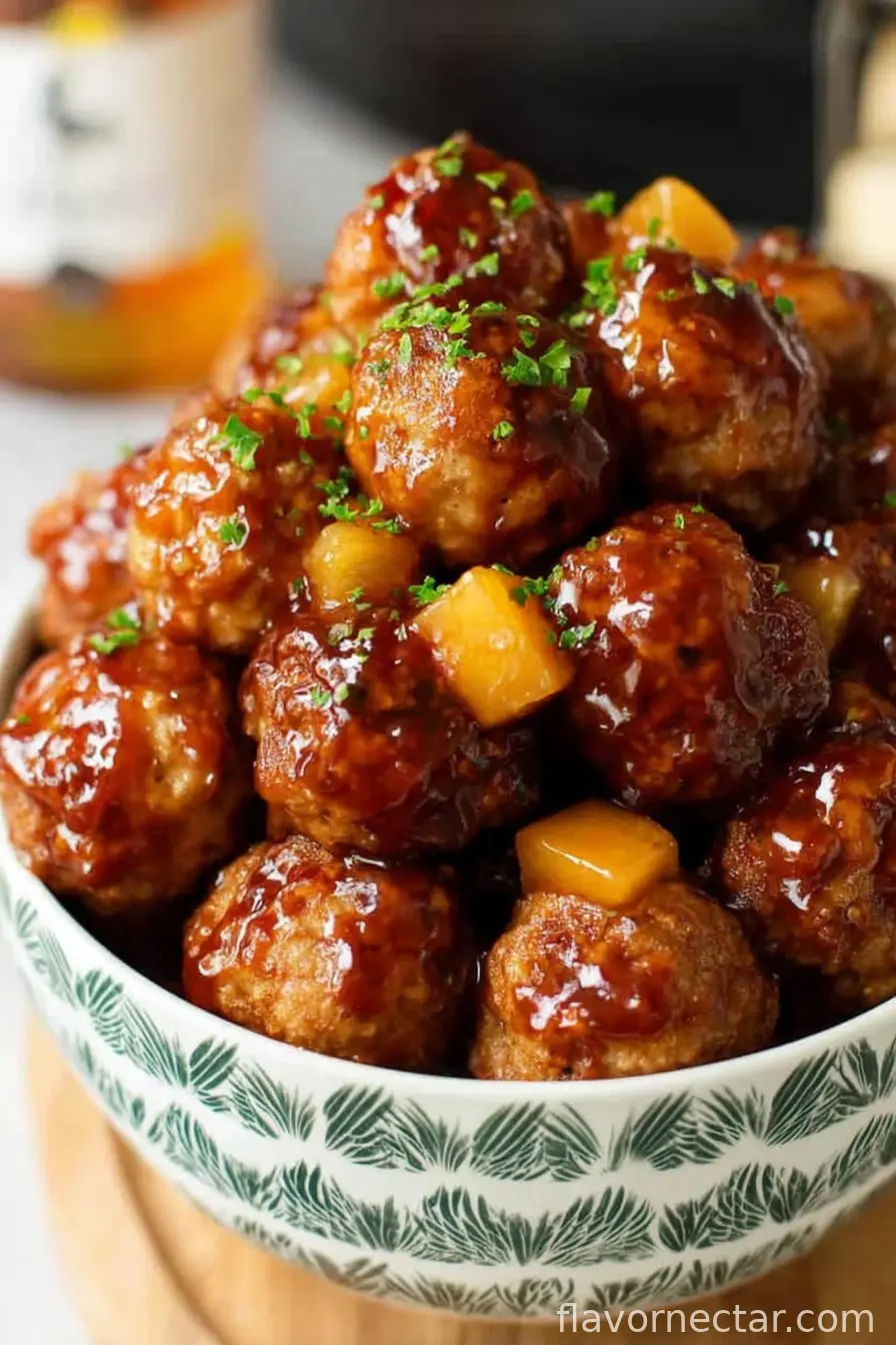 Crock Pot Hawaiian Meatballs