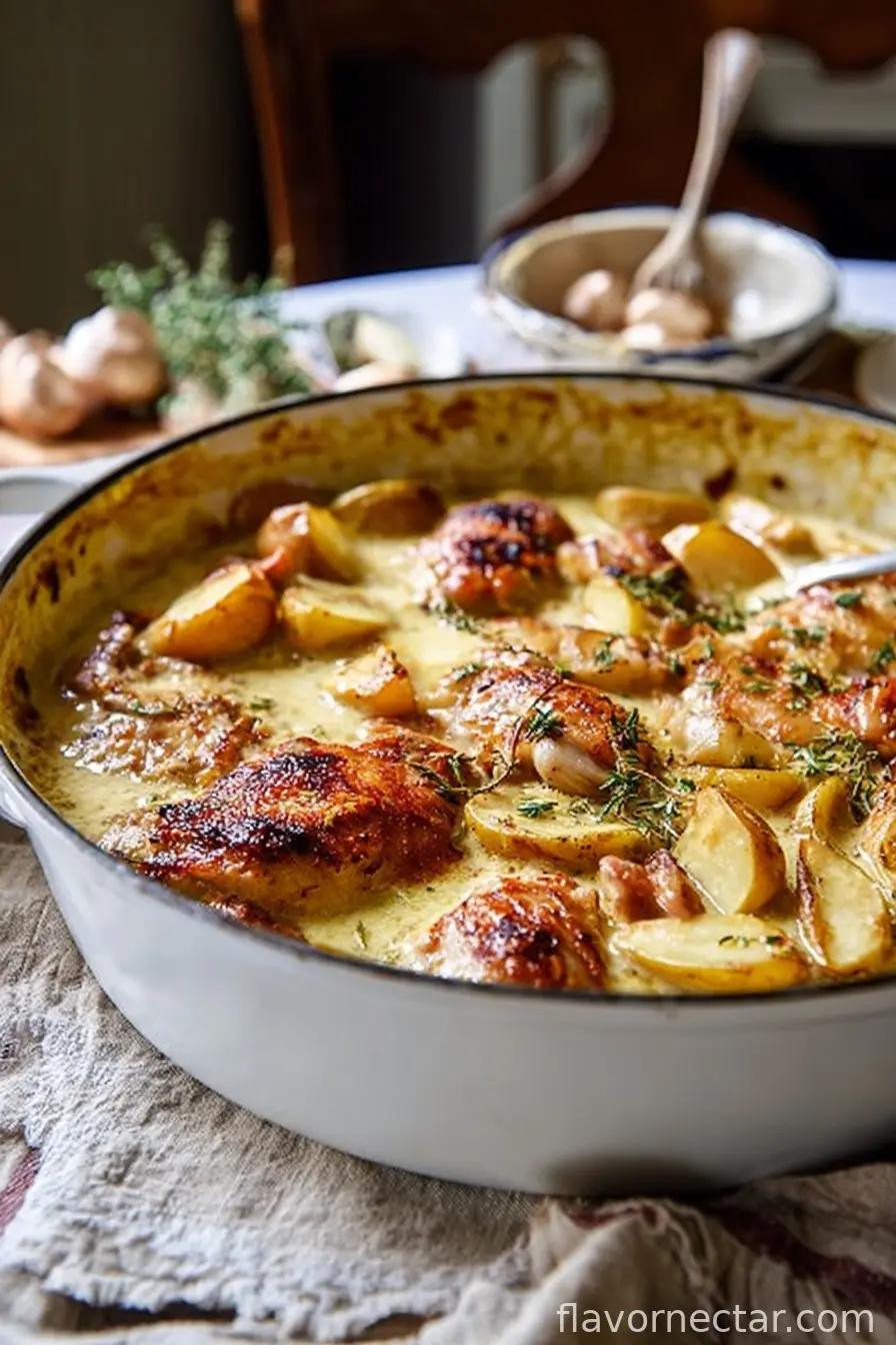 French Chicken Casserole a la Normande