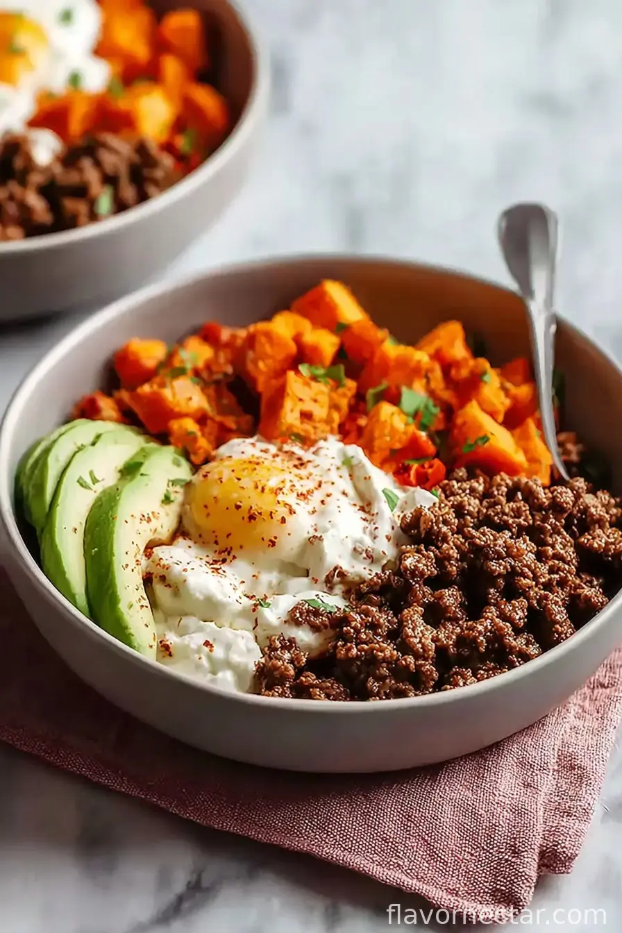 Gluten-Free High Protein Cottage Cheese Ground Beef Bowl