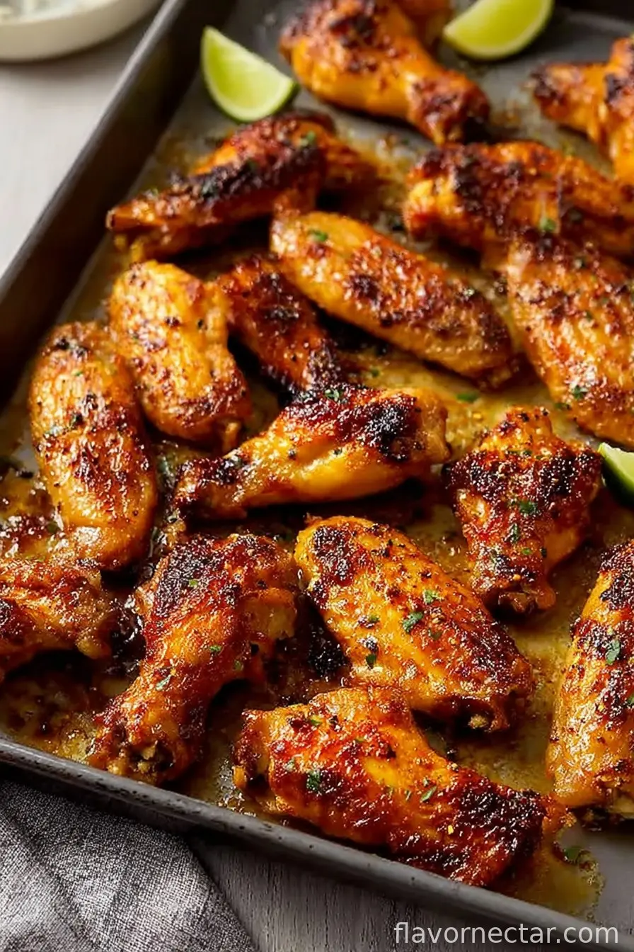 Golden Oven Baked Chicken Wings