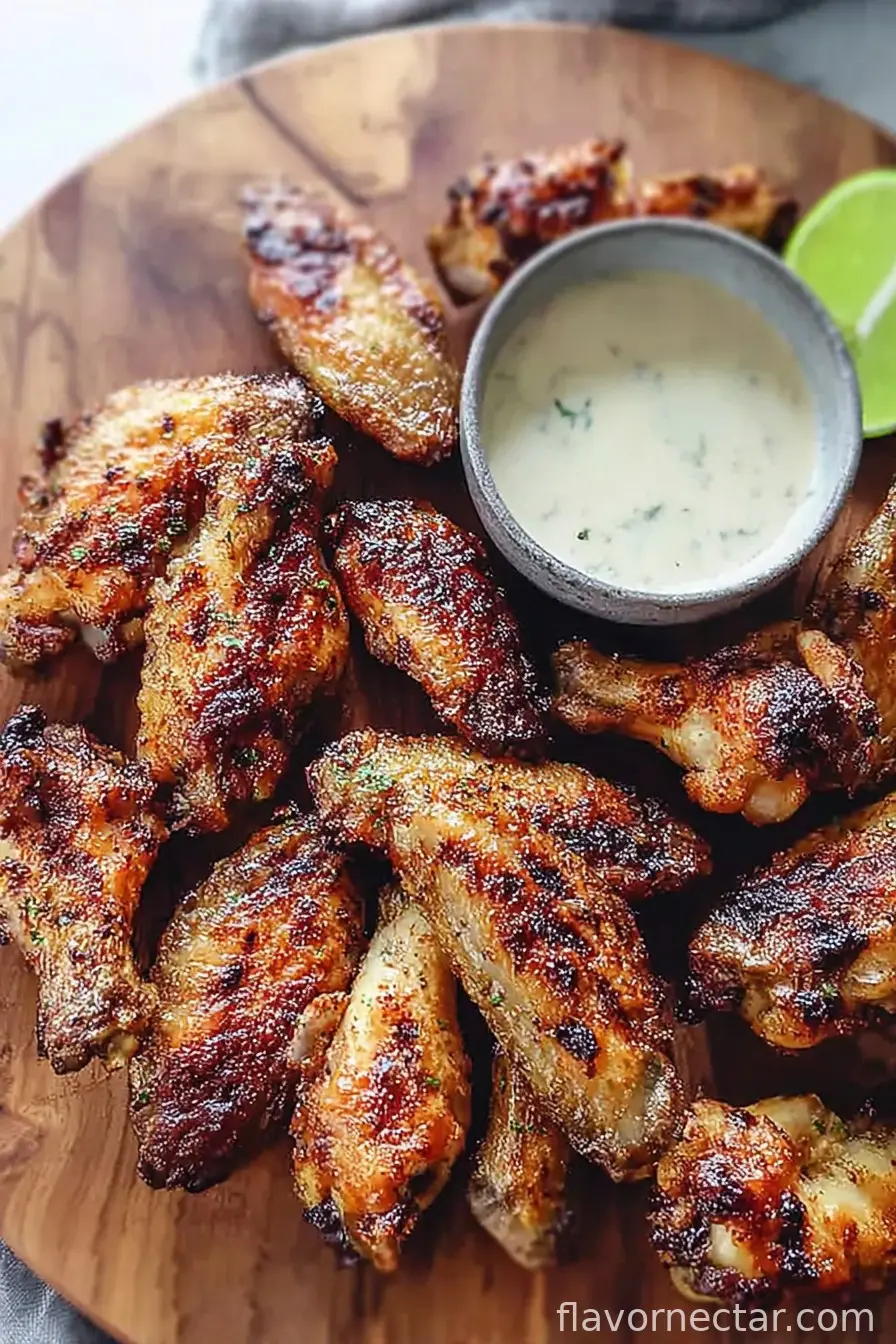 Golden Oven Baked Chicken Wings