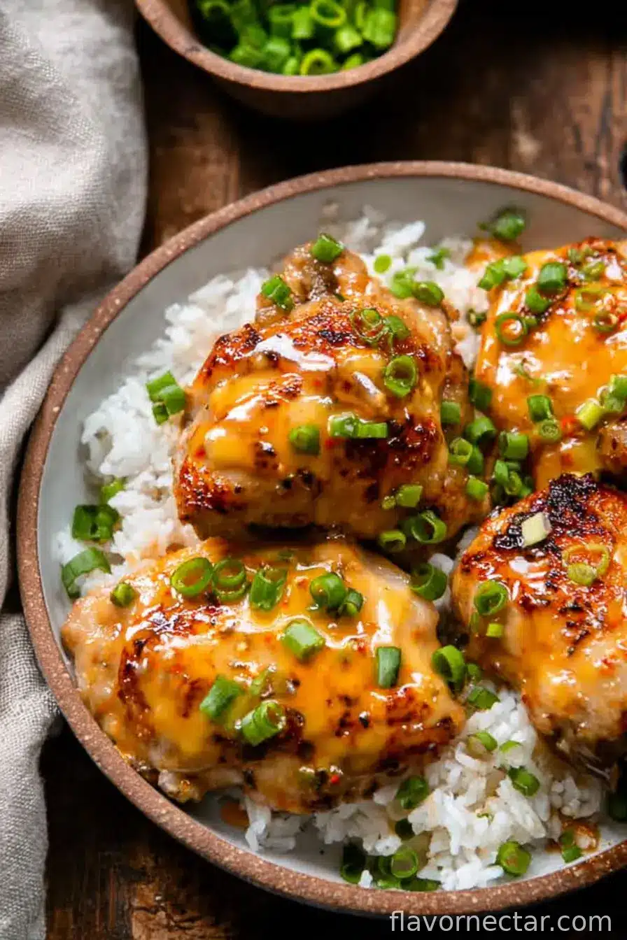 Skillet Bang Bang Chicken Thighs
