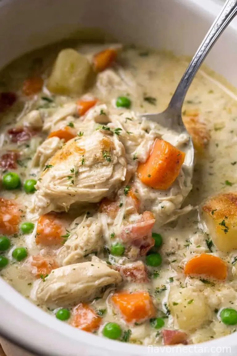 Slow Cooker Garlic Parmesan Chicken Stew