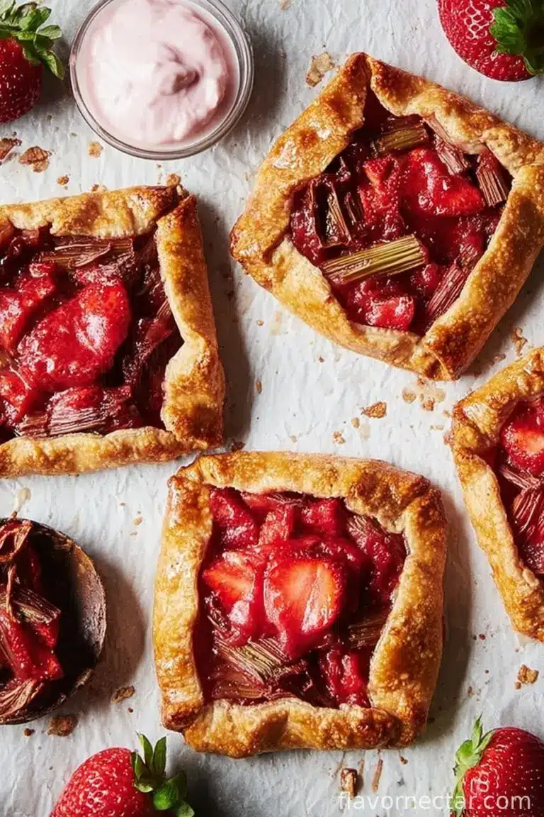 Strawberry-Rhubarb Galettes