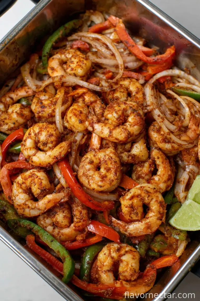 Air Fryer Shrimp Fajita Tacos