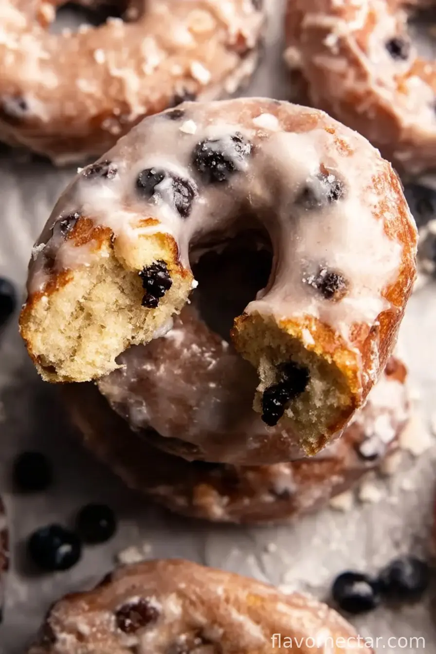 Blueberry Cake Donuts