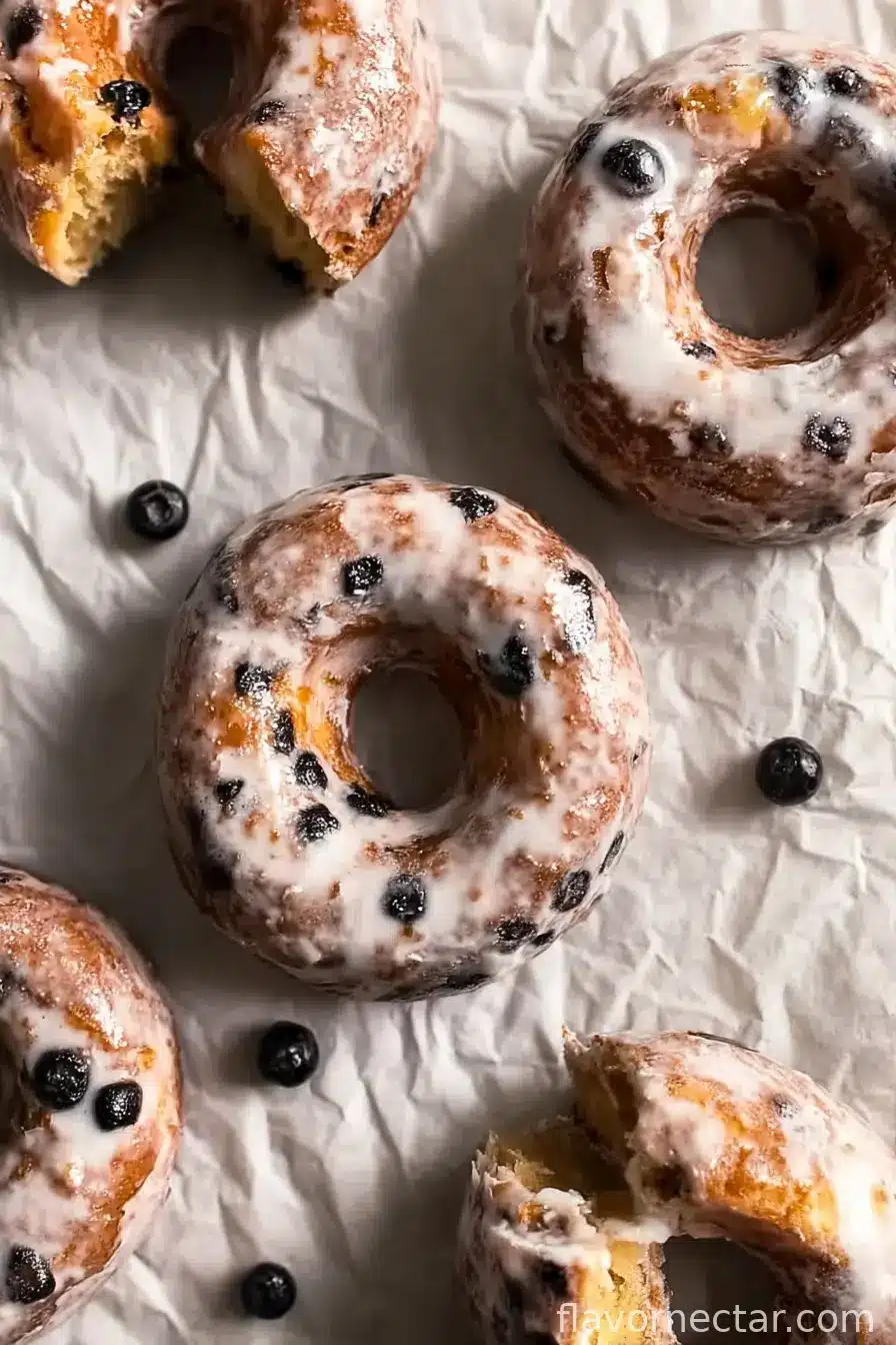Blueberry Cake Donuts