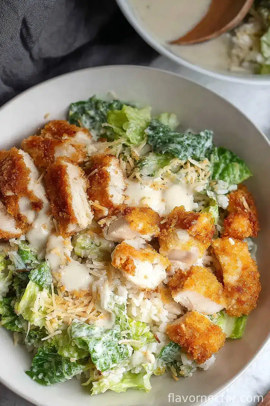Caesar Salad Chicken Rice Bowl