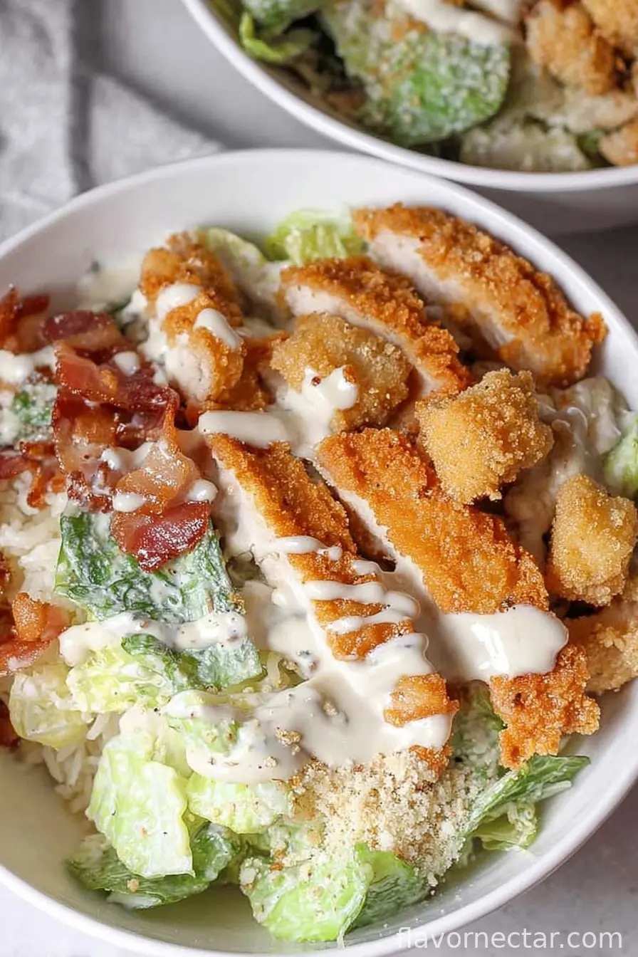 Caesar Salad Chicken Rice Bowl