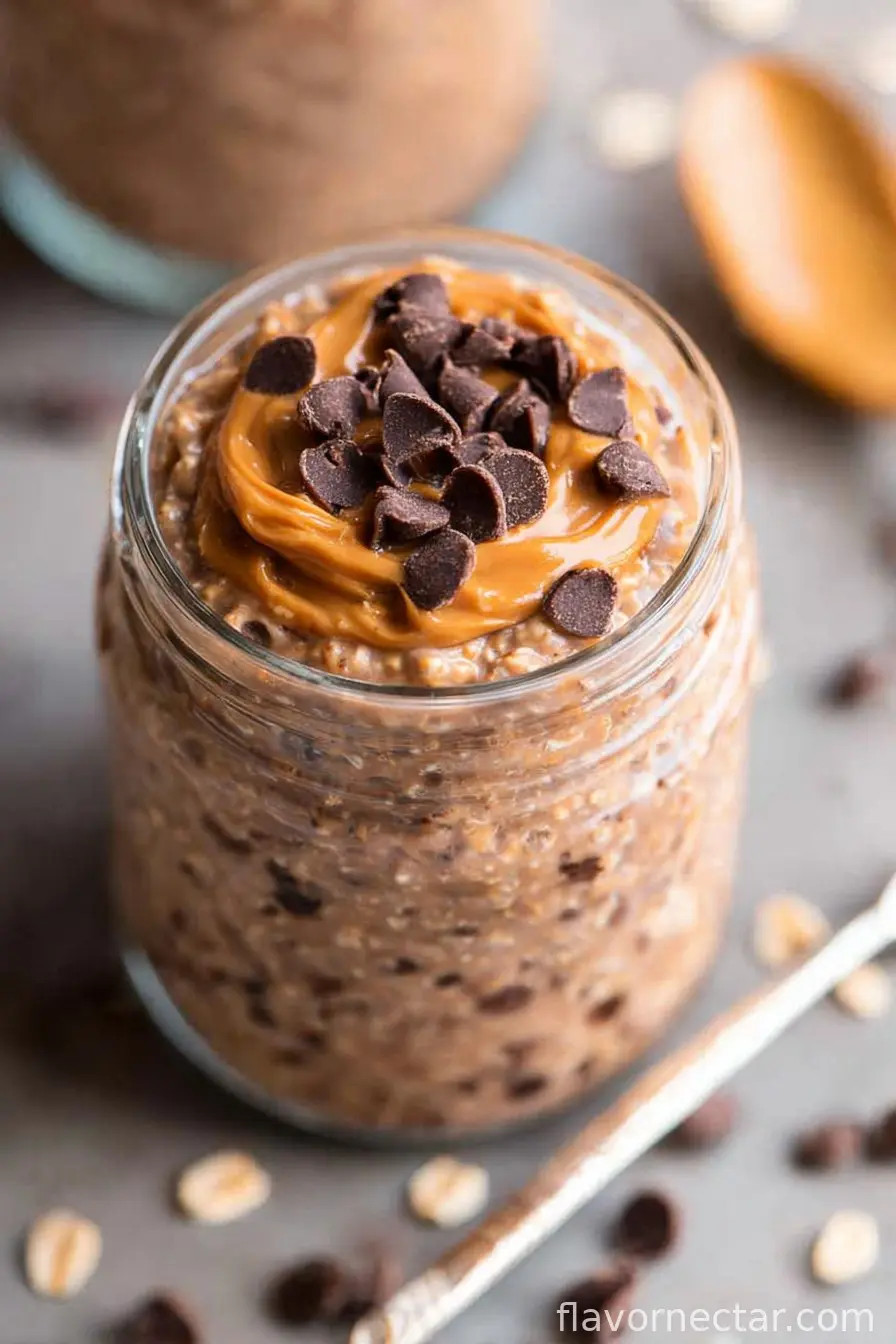 Chocolate Peanut Butter Overnight Oats