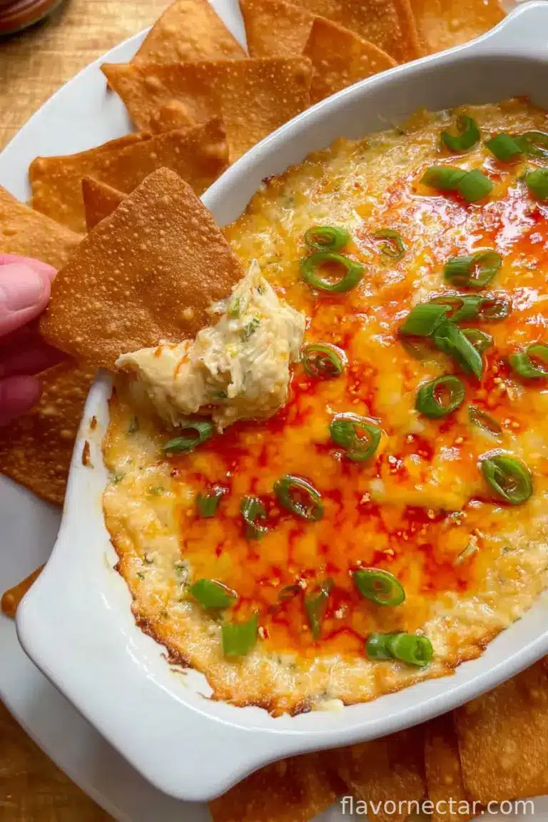 Crab Rangoon Dip (With Wonton Chips)