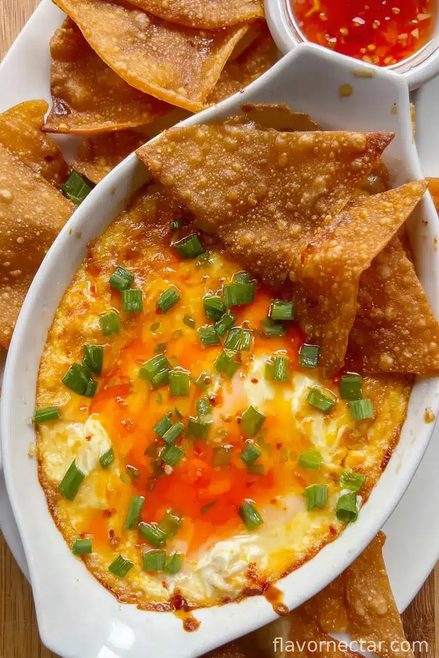 Crab Rangoon Dip (With Wonton Chips)