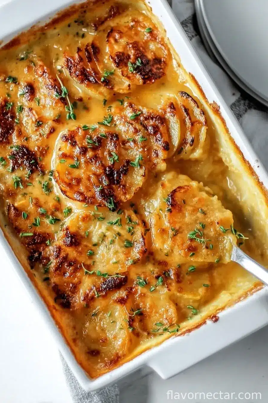 Creamy & Cheesy Au Gratin Potatoes