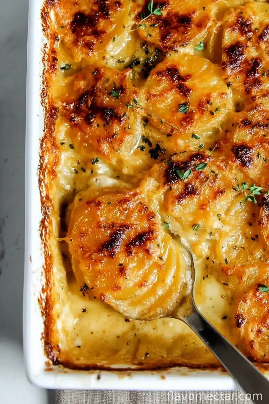 Creamy & Cheesy Au Gratin Potatoes