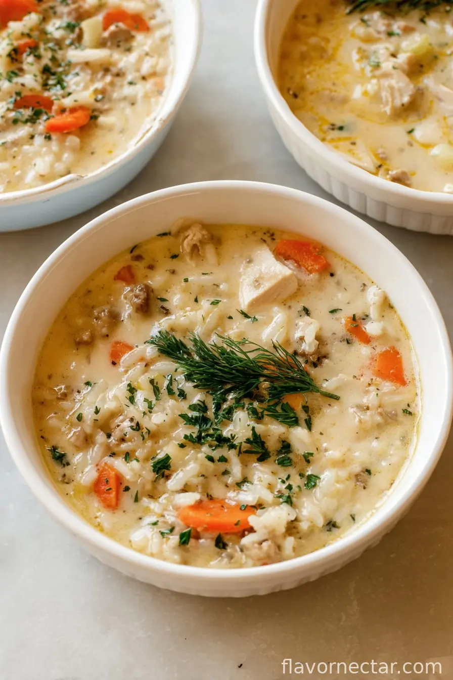 Creamy Chicken and Rice Soup