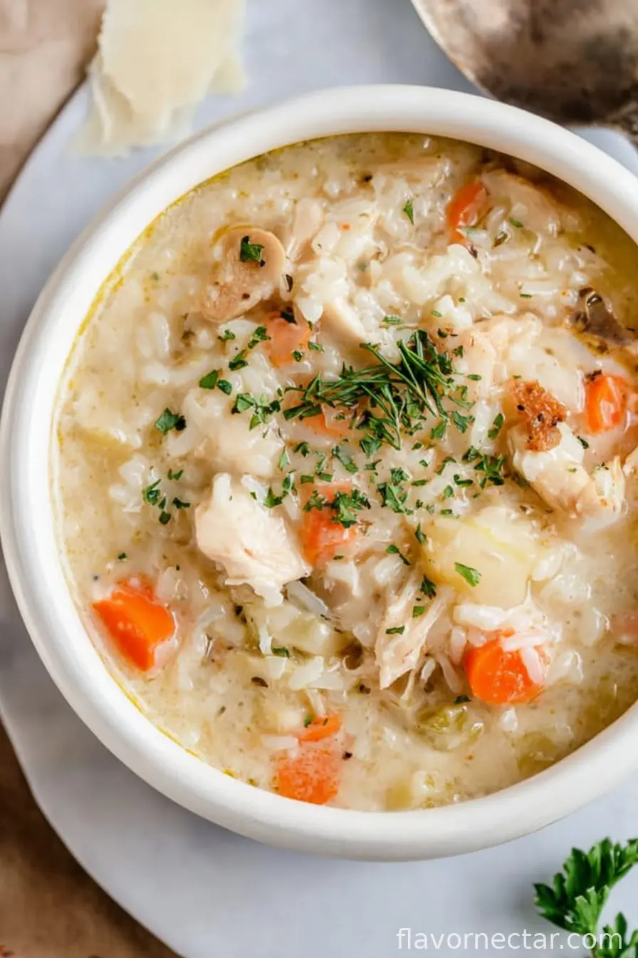 Creamy Chicken and Rice Soup