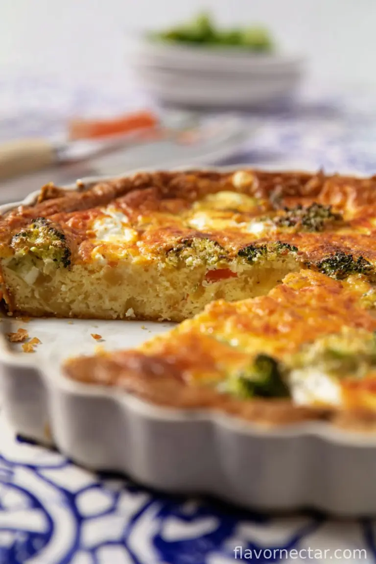 Crustless Cottage Cheese Quiche