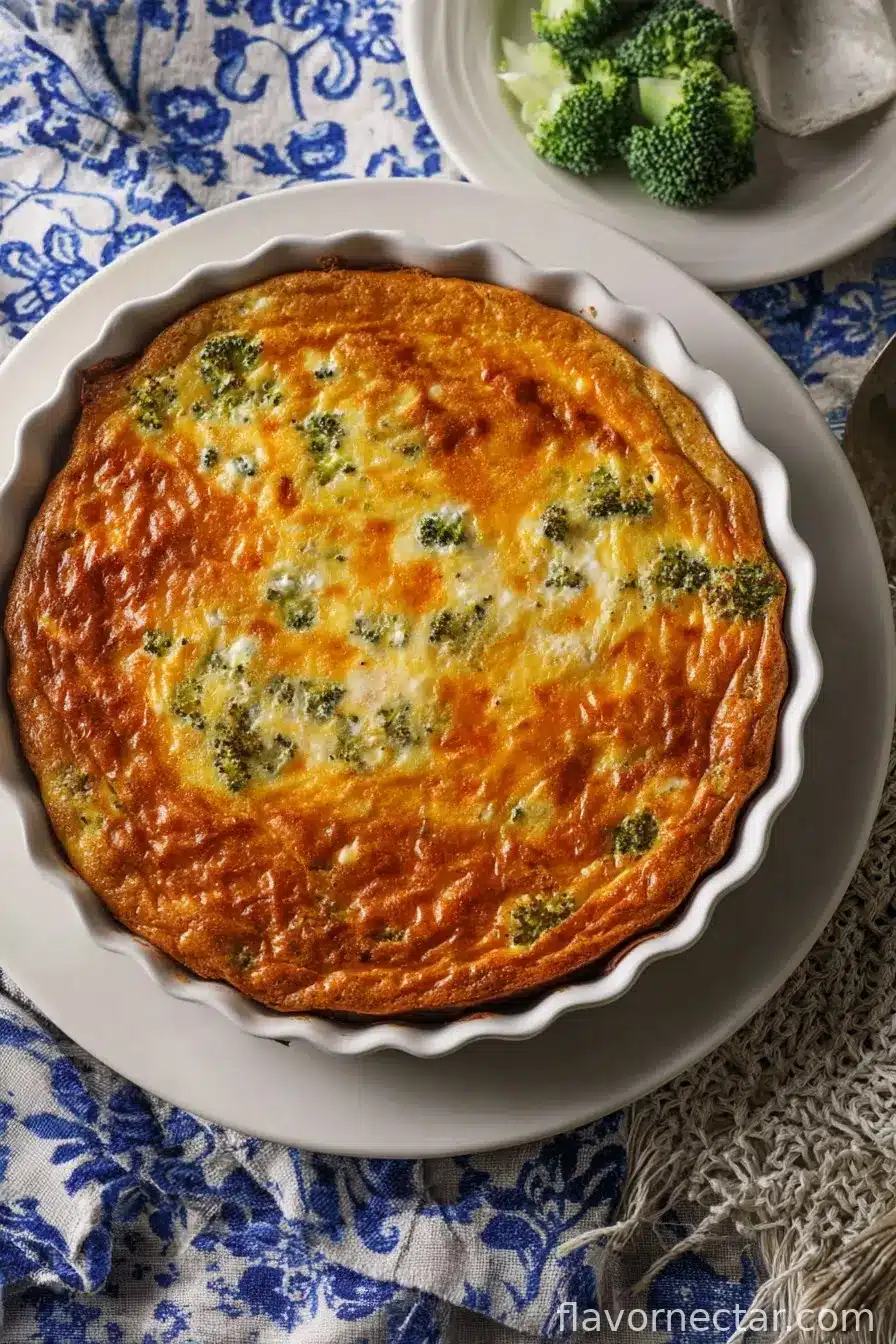 Crustless Cottage Cheese Quiche