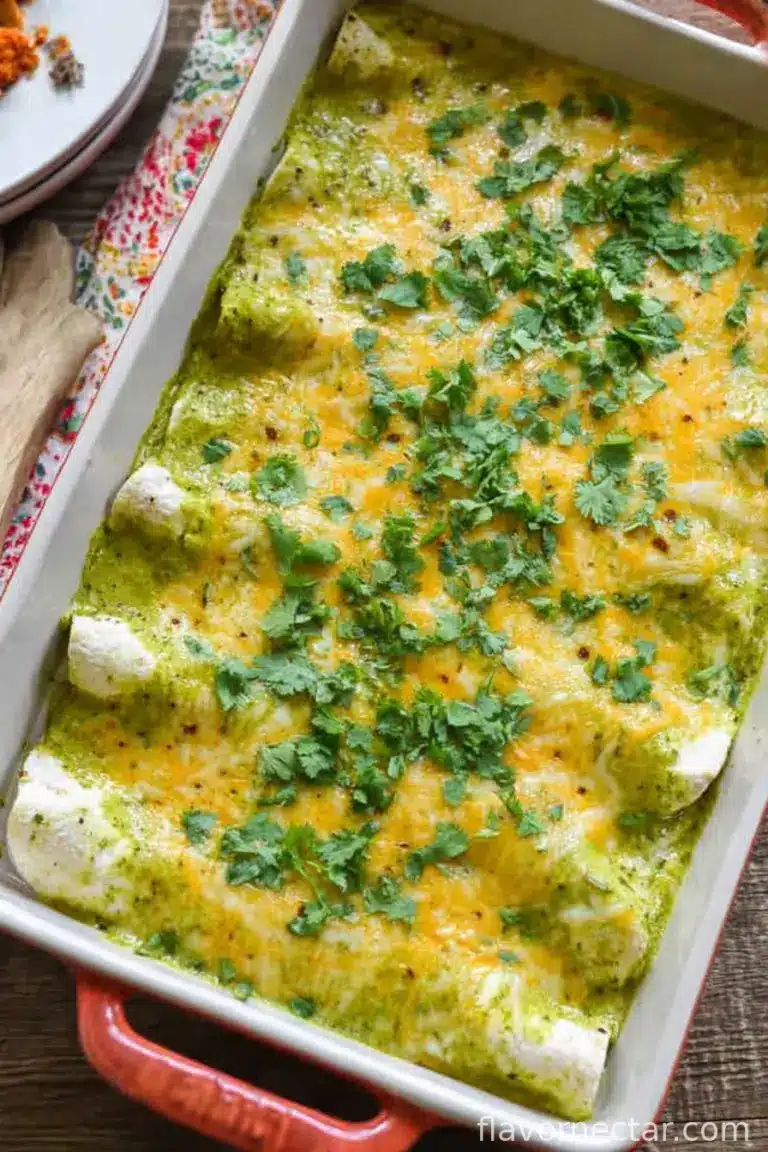 Green Enchiladas with Chicken