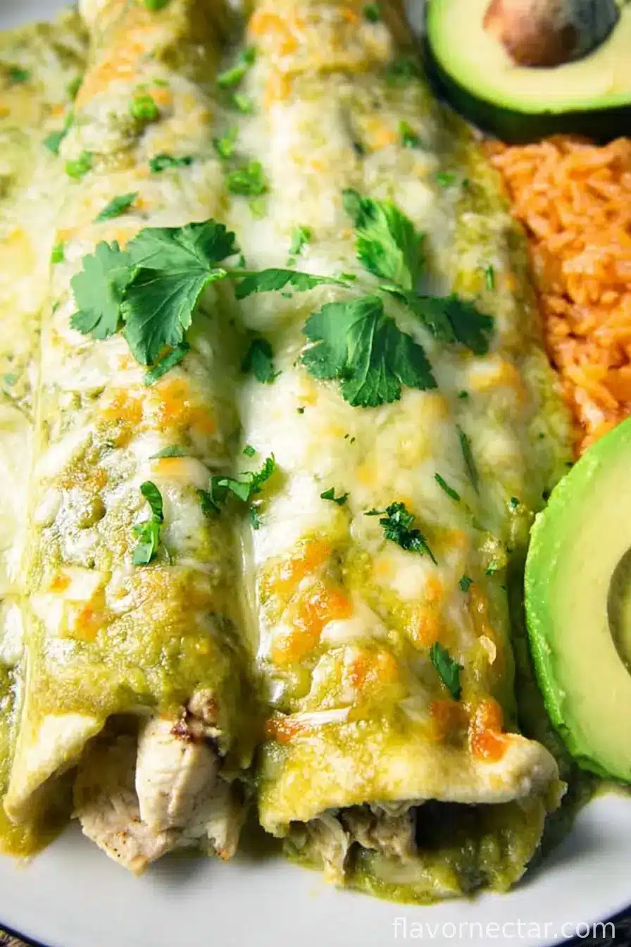 Green Enchiladas with Chicken