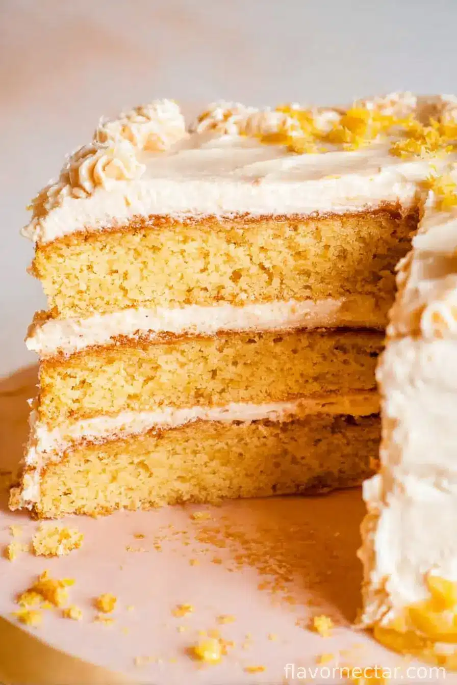 Layered Cornbread Cake with Whipped Honey Butter Frosting