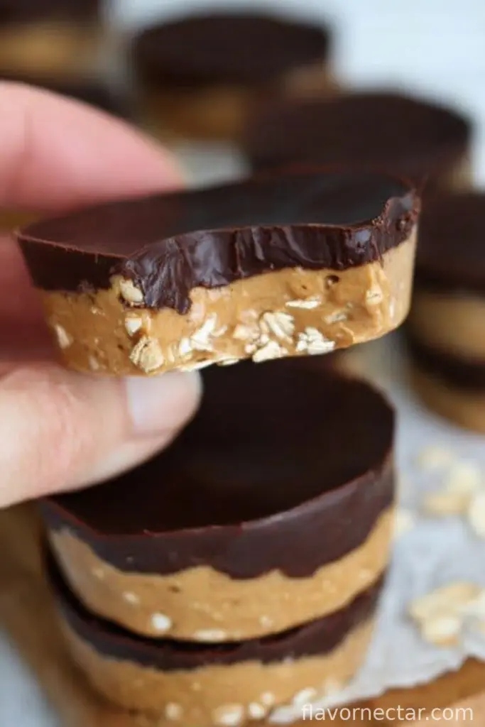 No Bake Peanut Butter Oat Cups