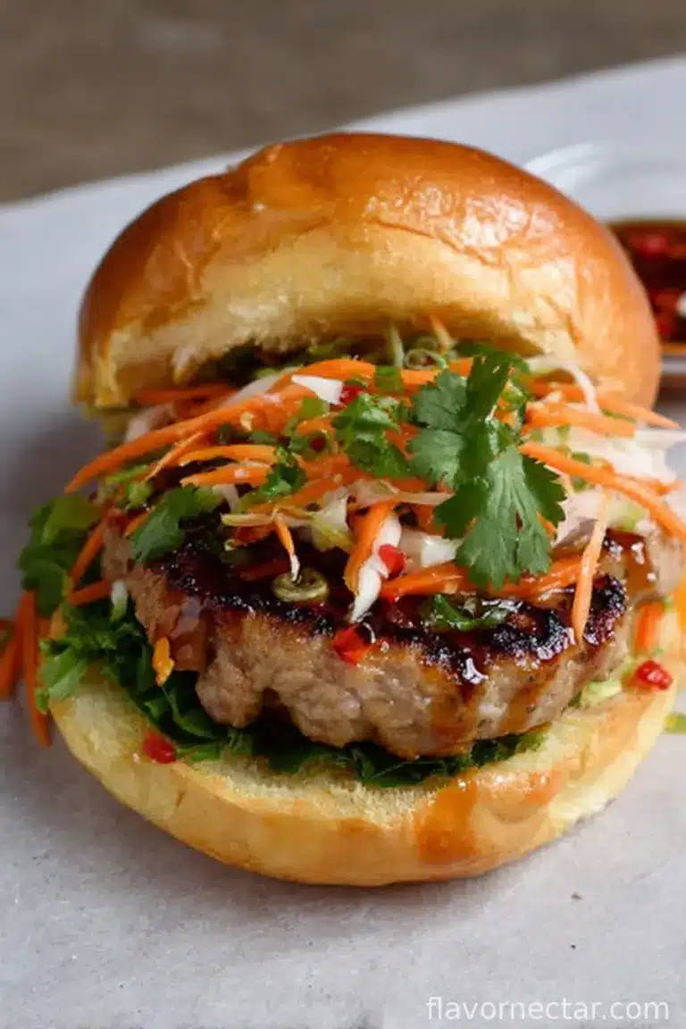 Pork Banh Mi Smash Burgers