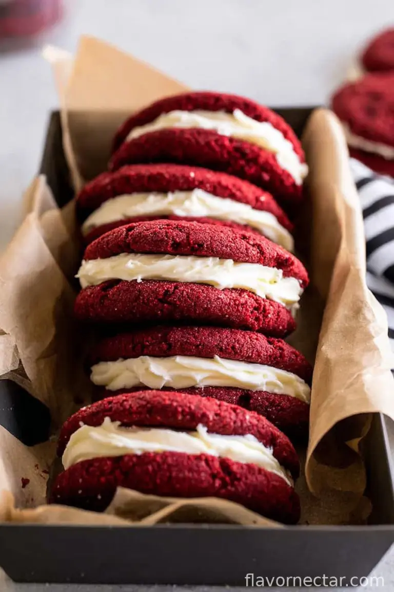 Red Velvet Cake Mix Cookies with Cream Cheese Icing