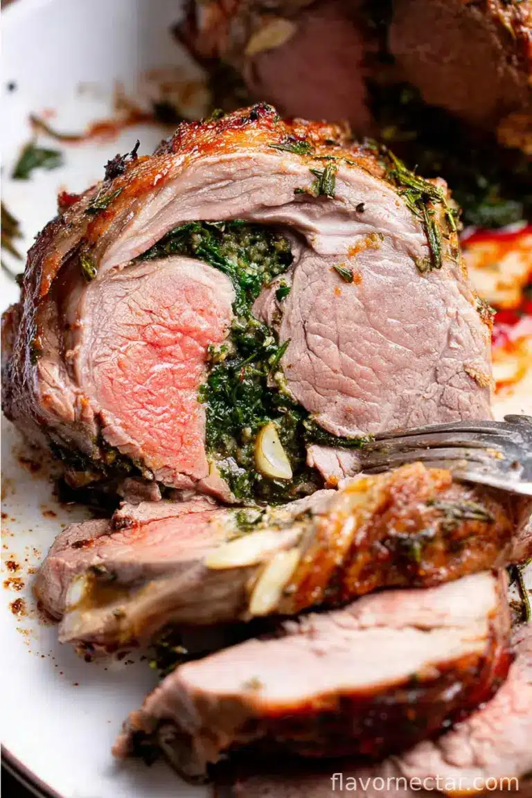 Roasted Boneless Leg of Lamb with Rosemary and Garlic