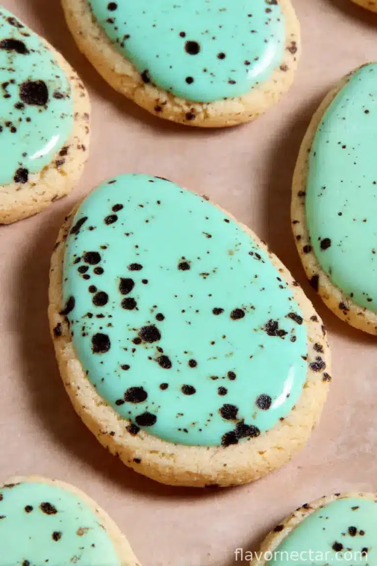 Speckled Egg Easter Shortbread Cookies