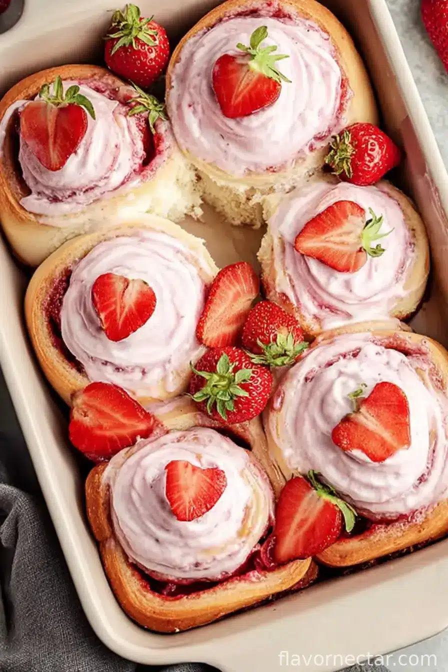 Strawberry Cinnamon Rolls