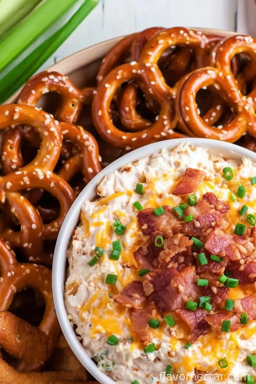 Bacon Cheddar Pretzel Dip