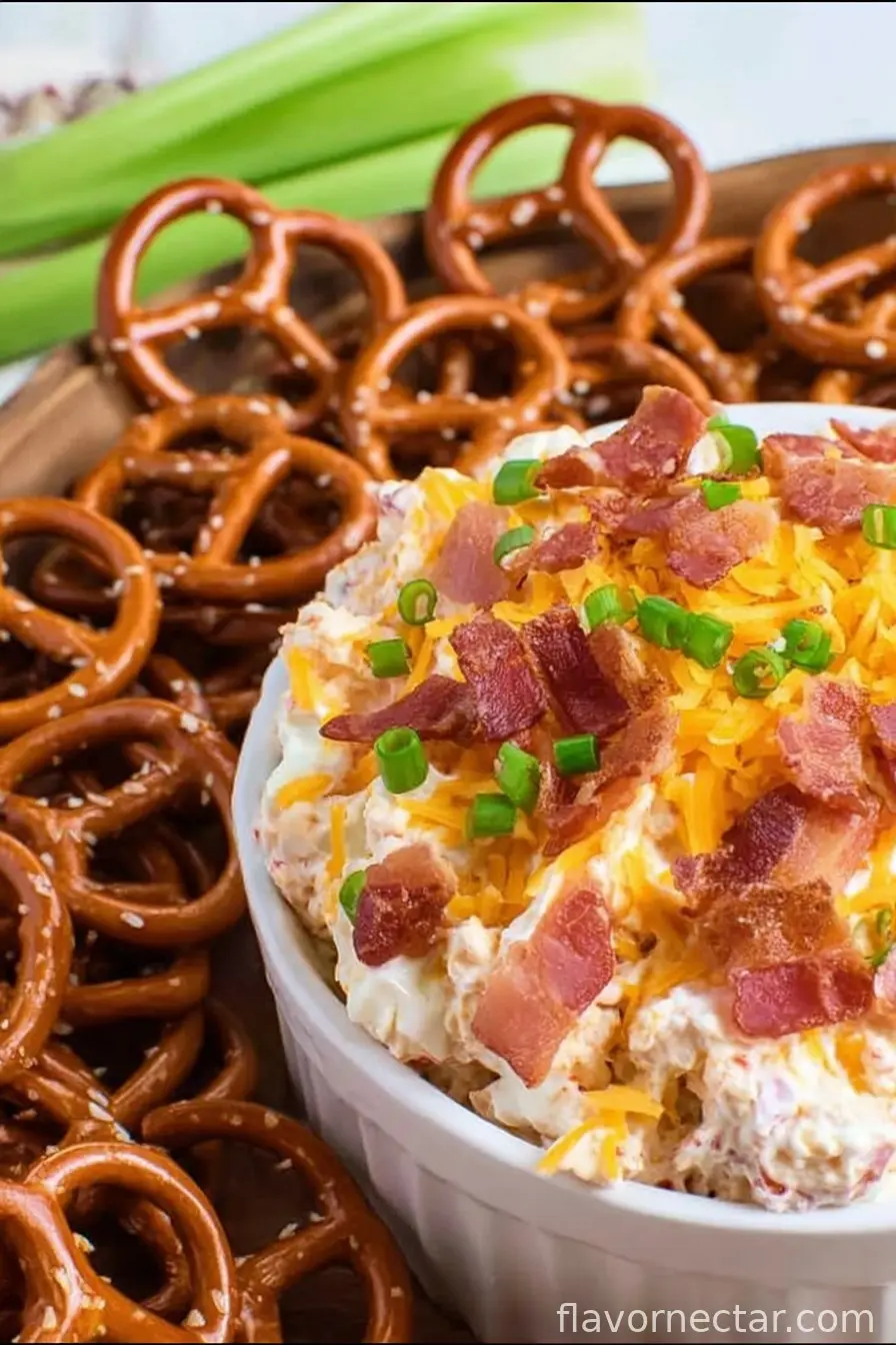 Bacon Cheddar Pretzel Dip