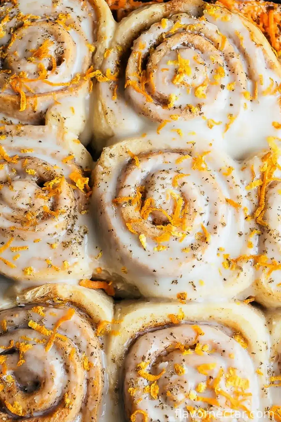 Carrot Cake Cinnamon Rolls