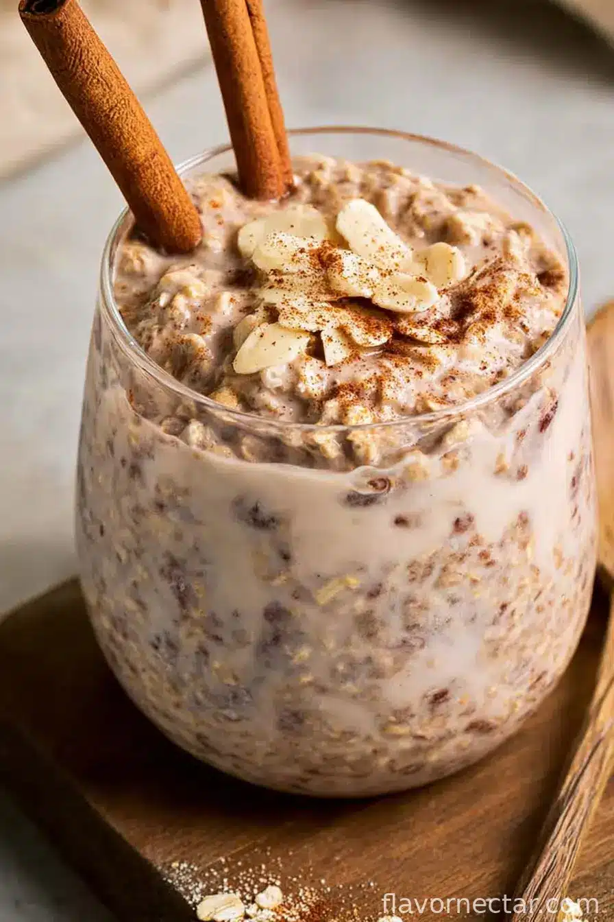 Cinnamon Roll Overnight Oats