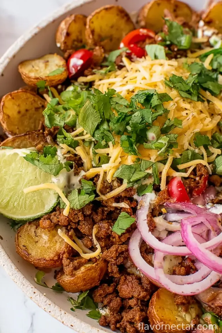 Crispy Potato Taco Bowls