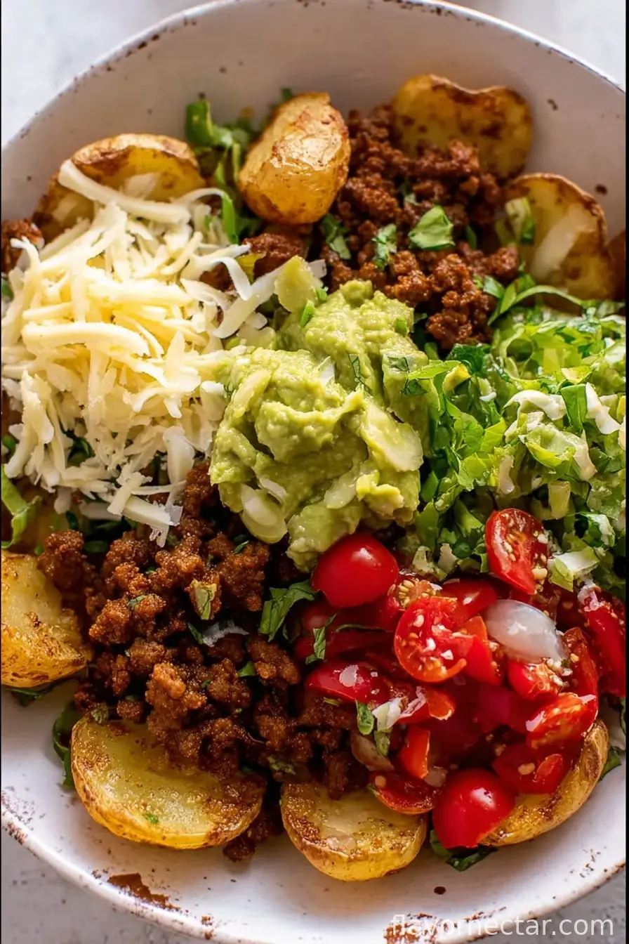 Crispy Potato Taco Bowls