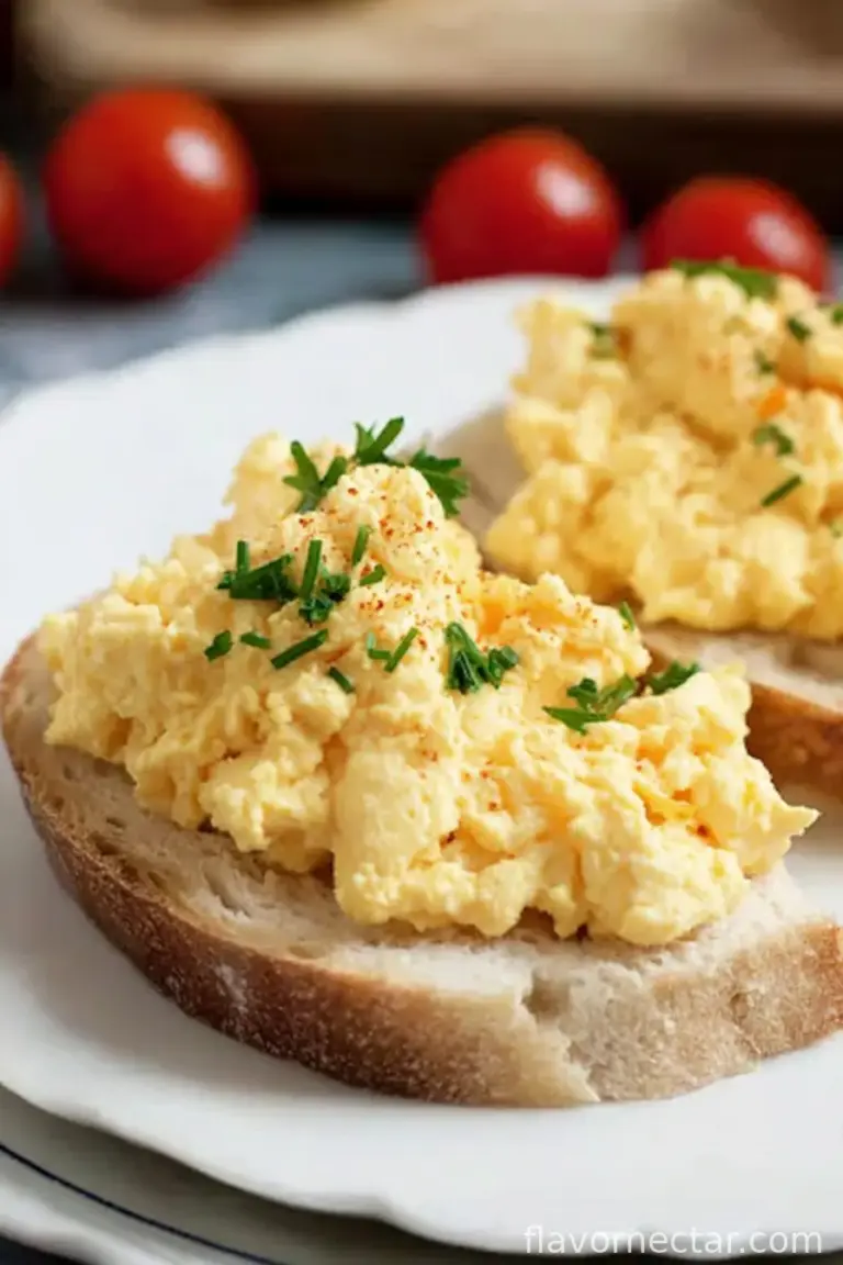 Fluffy Ricotta Scrambled Eggs