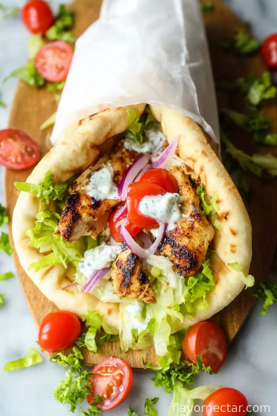 Greek Chicken Gyros
