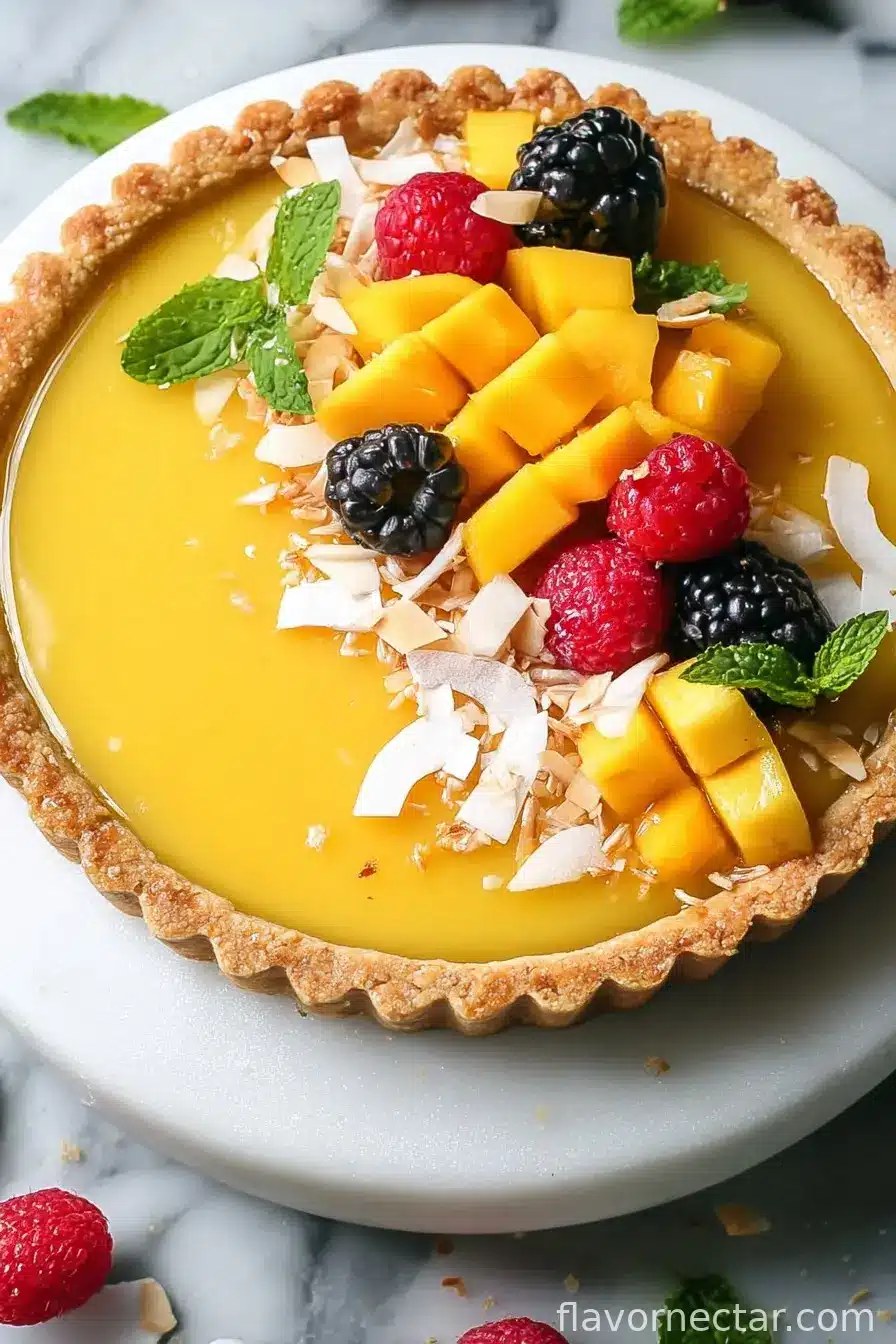 Mango Curd Tart Recipe